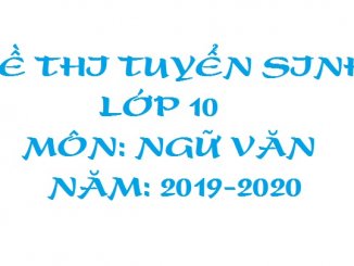 đề thi tuyển sinh lớp 10 trường chuyên Nguyễn Thiện Thành
