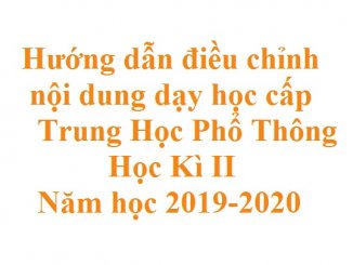 dieu chinh noi dung day hoc