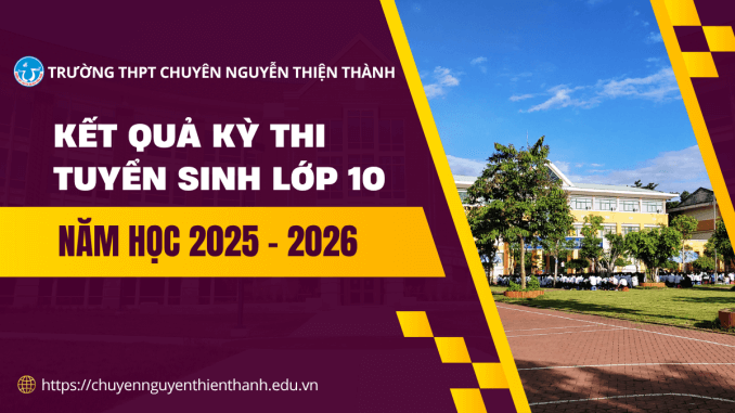 KẾT QUẢ KỲ THI TUYỂN SINH LỚP 10